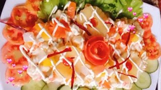 Russian salad || aasan tarika majedar salad || real life cooking @rk... running star