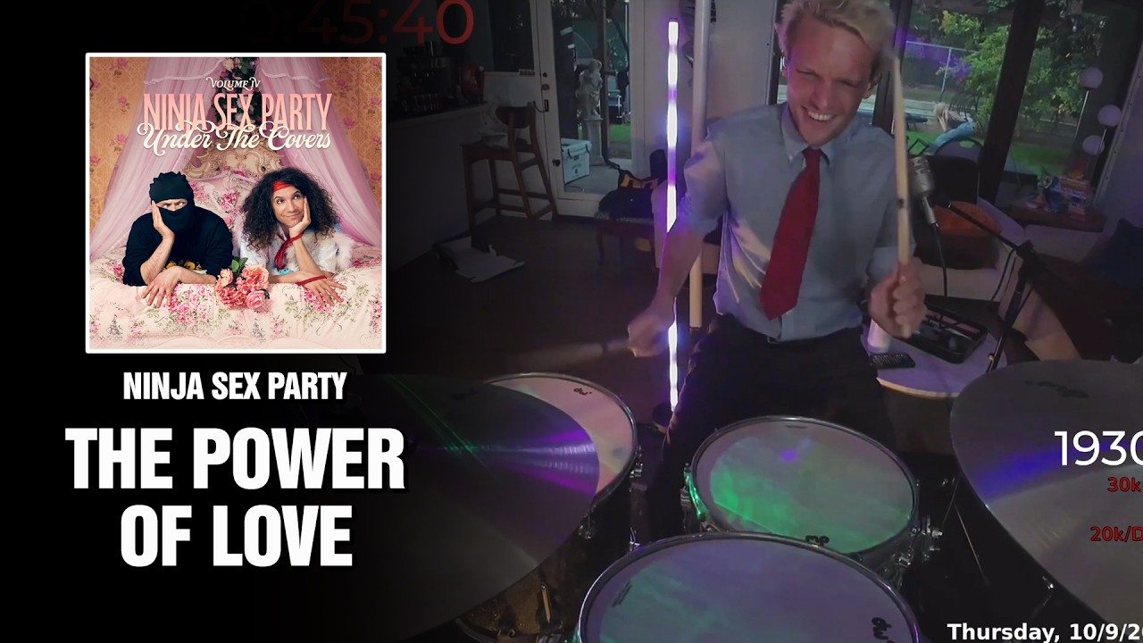 Ninja Sex Party - The Power of Love | Drum Cover [First Time 