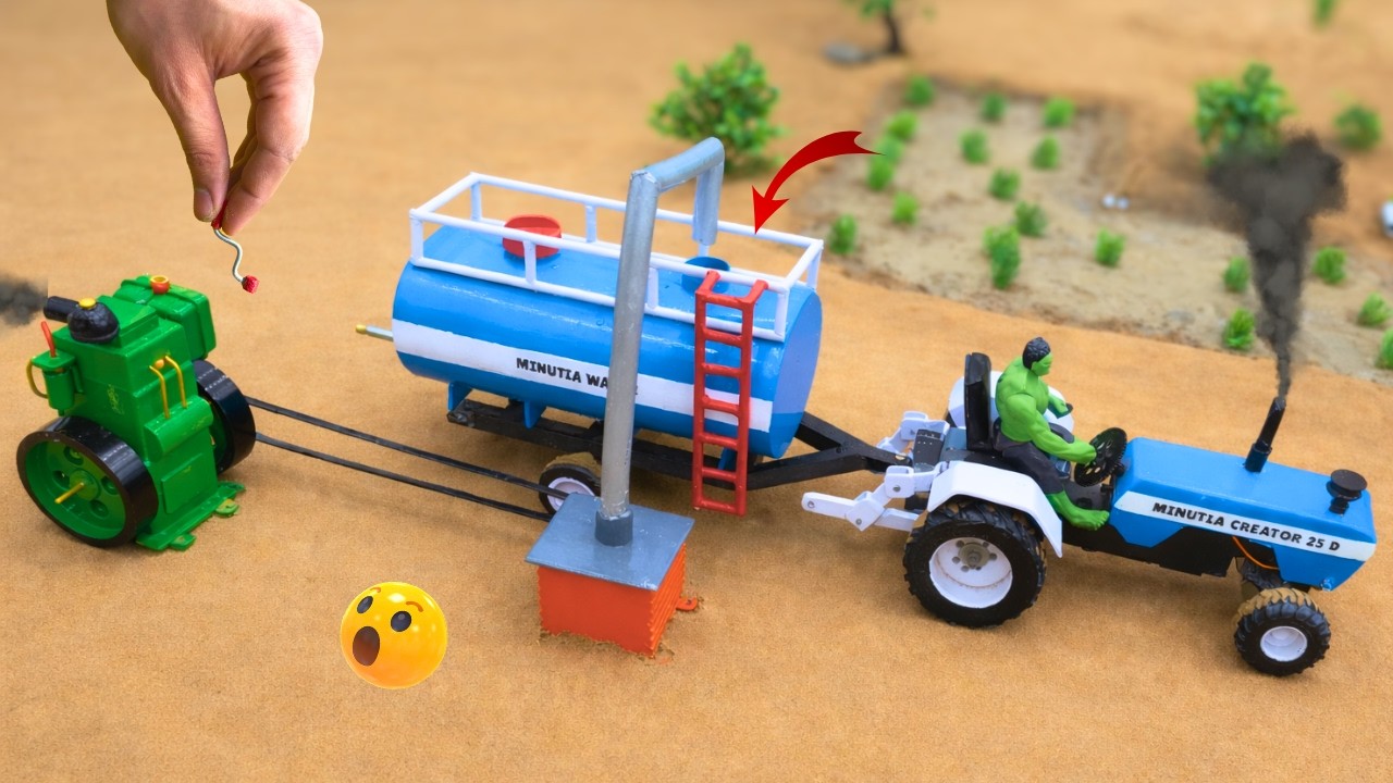 Diy mini tractor water tanker science project