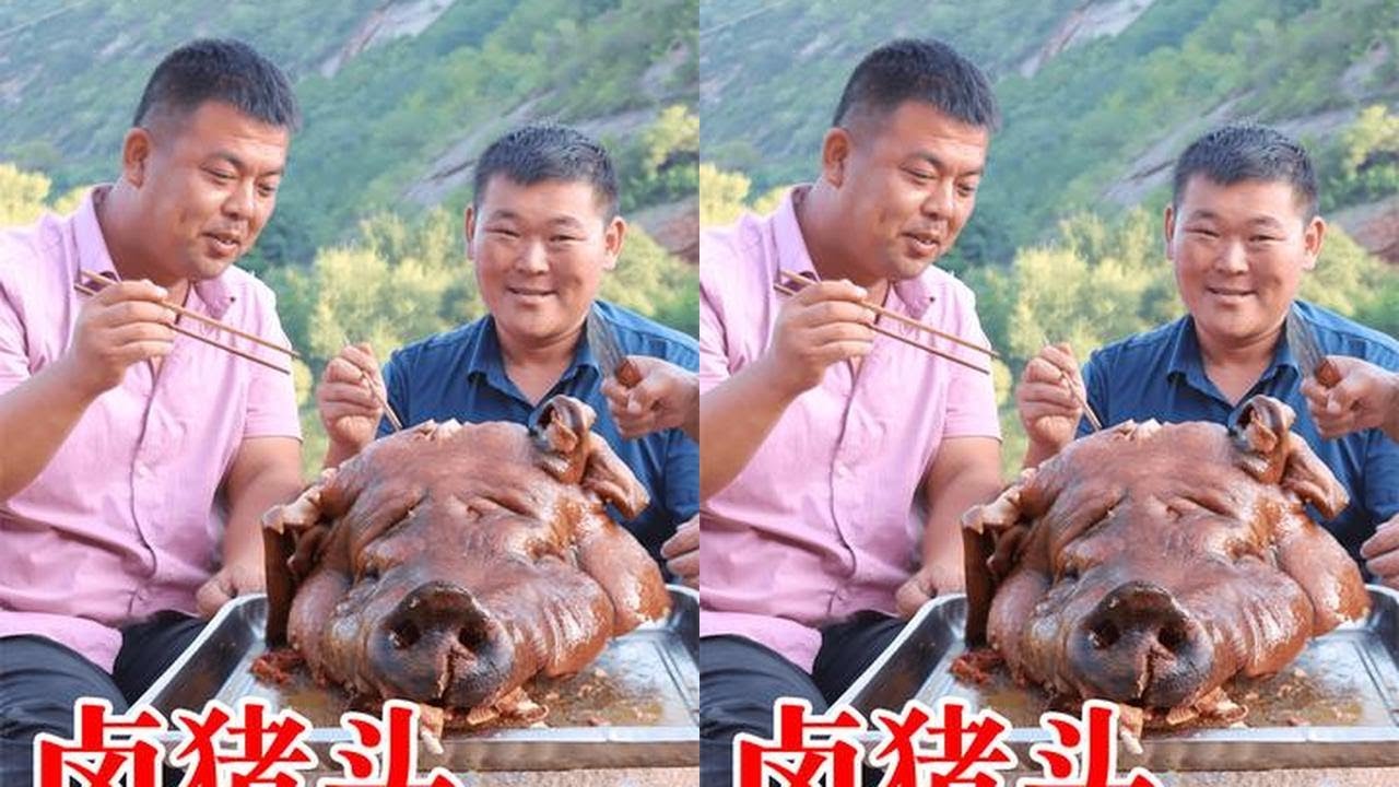 小院改造初步成型，今天买回一个60斤大猪头犒劳自己，咥美了！ #乡村味道 #我的乡村生活