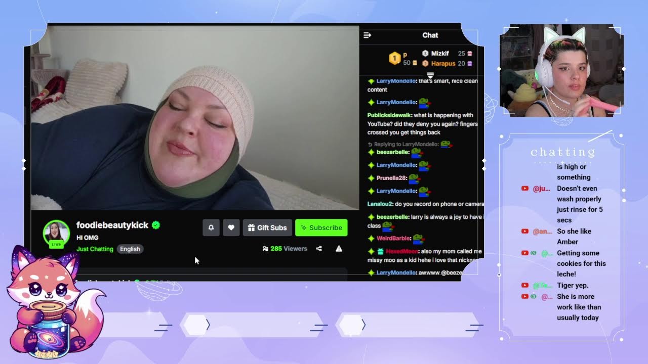 FOODIE BEAUTY IS LIVE - LETS WATCH!!