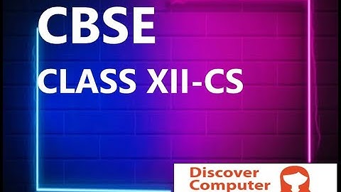 CBSE CLASS 12 COMPUTER SCIENCE CS TERM1 MCQ /CASE STUDY/ ASSERTION AND REASONING BASED SAMPLE QUESTI