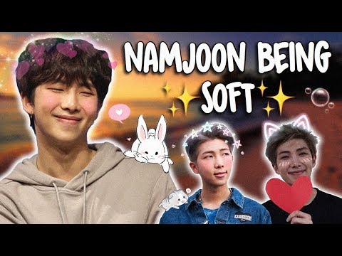 a video of namjoon being soft