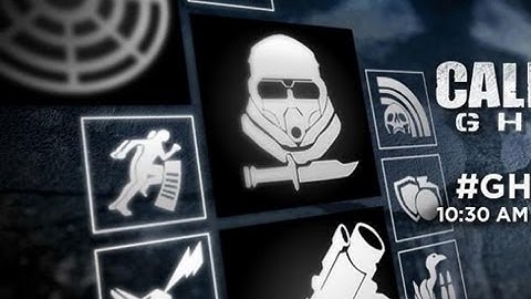 Call of Duty Ghosts MULTIPLAYER OFFICIAL PERK ICONS (CoD Ghosts Multiplayer Perk Icons)