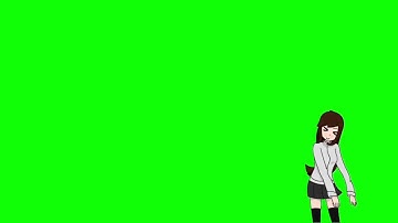 pix Anime Boy Walking Green Screen anime doodle girl green screen mp3