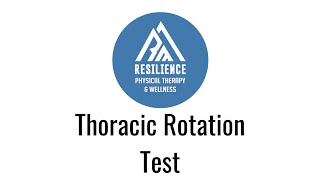 Thoracic Rotation Test