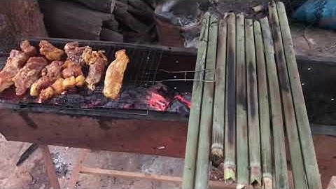Thịt nướng cơm lam, đặc sản Tây nguyên
