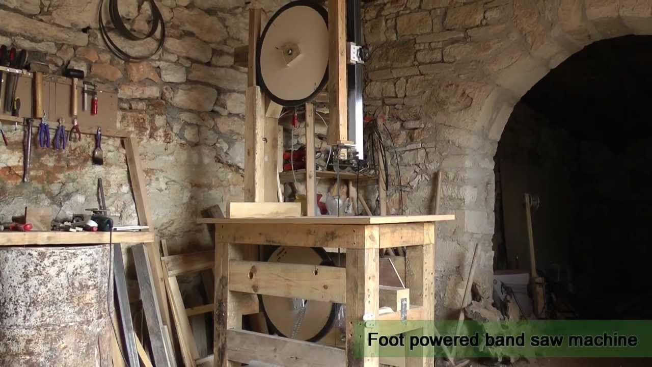 Foot powered bandsaw machine YouTube