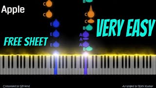 GFRIEND Apple Piano Tutorial |여자친구 | Piano Notes | Instrumental | Song of the Sirens