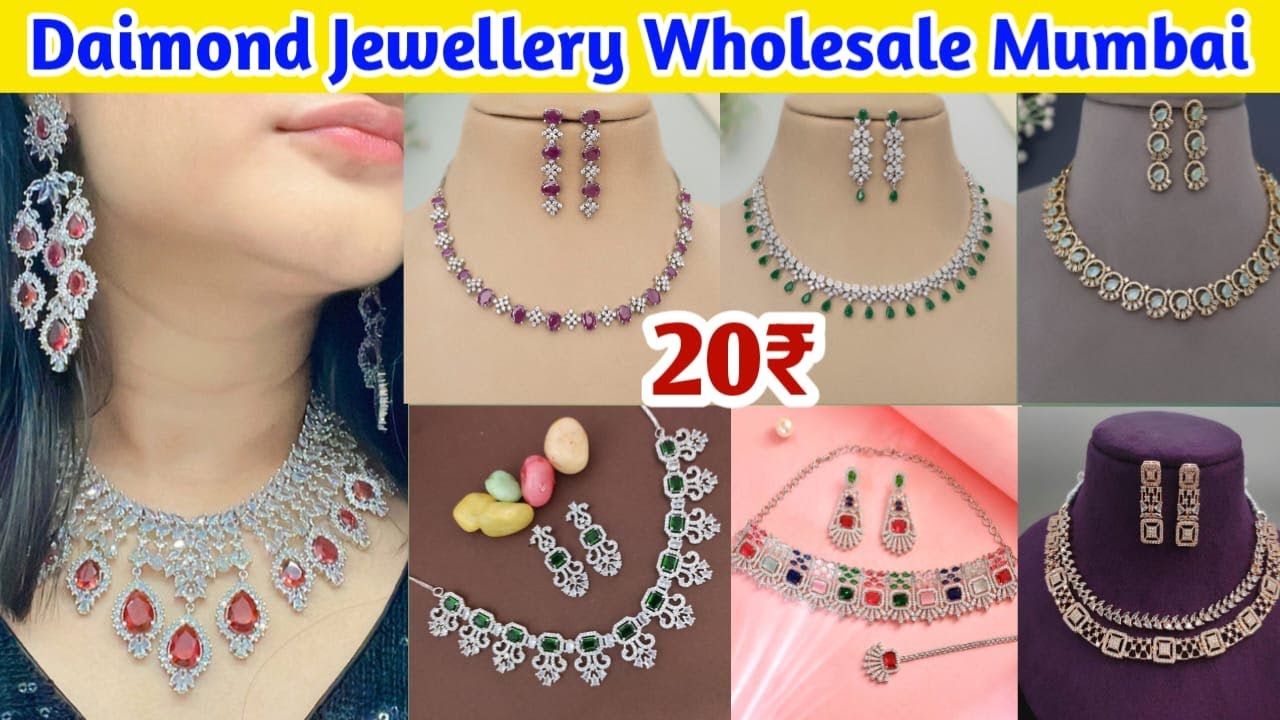 Explore AD Jewellery Wholesalers in Mumbai Malad AD Earrings AD Bracelet AD Jewellery