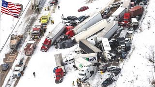 โคโลราโด อเมริกา วุ่นวาย! พายุหิมะที่รุนแรงทำให้เกิดการลื่นไถลและอุบัติเหตุทางรถยนต์หลายครั้ง