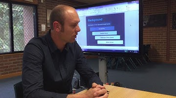 Mr Holloway talking about ICT in the library