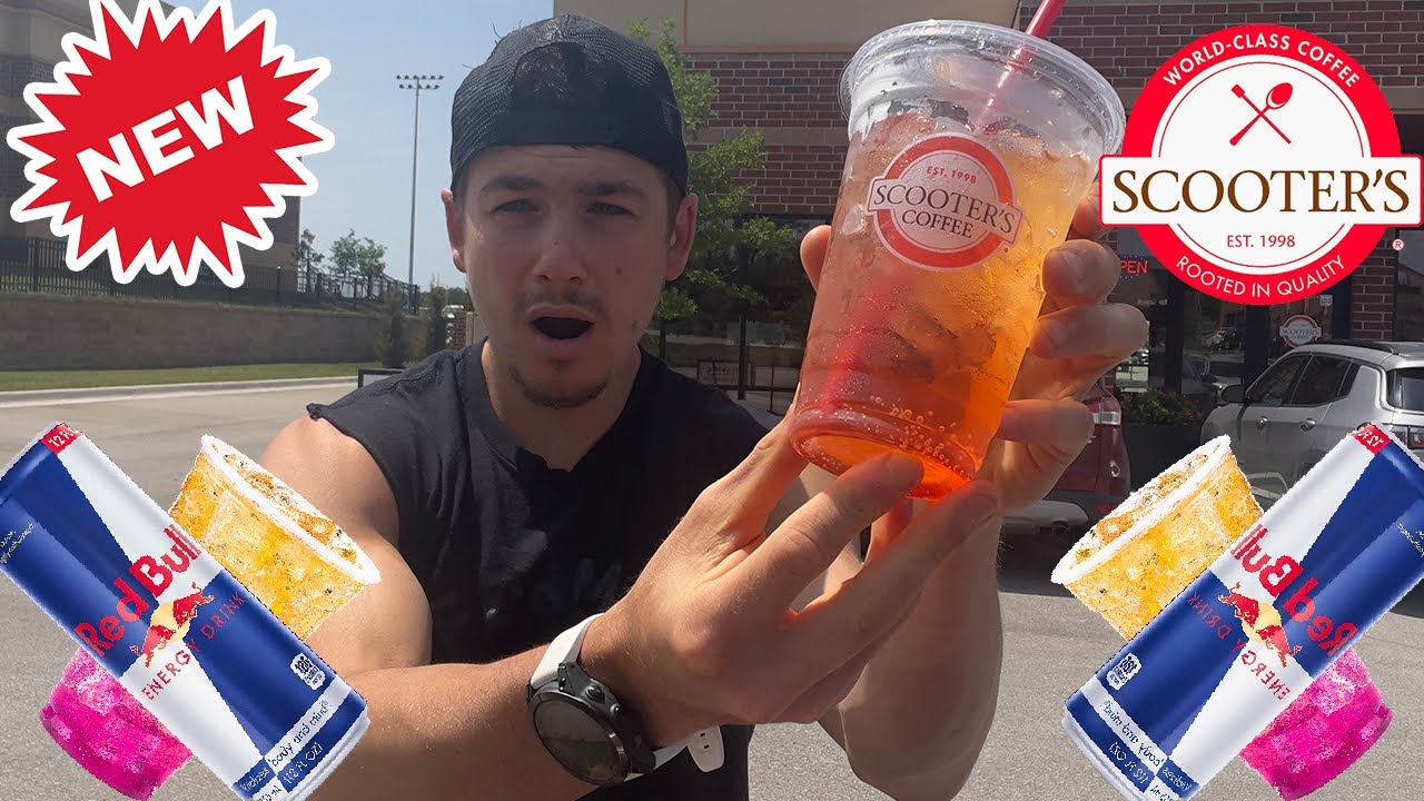 SOUR WARHEADS X REDBULL! Sour Candy Infusions From Scooter's! Taste and