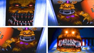 Five Nights at Freddy's 4 All Golden Fredbear Jumpscares