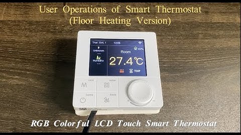 User operations of smart thermostat (floor heating version) -49