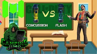 Flash Bang vs Concussion Grenade Comparison COD Mobile Tactical Equipment Season 1 #shorts