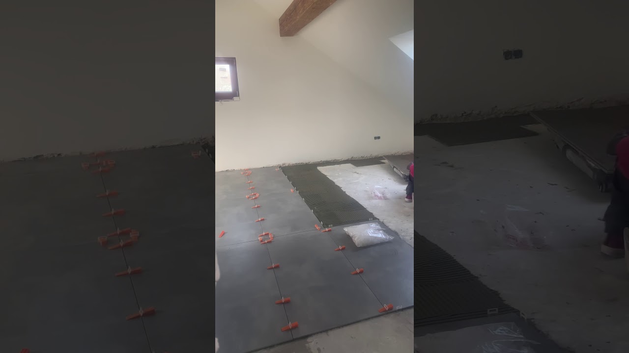 How Put large format of tiles alone/ jak układać płytki wielkoformatowe w pojedynkę