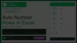 Auto Number Rows in Excel Automatically