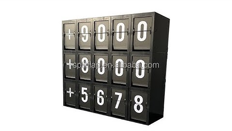 Demo of small split flap display