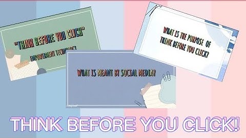 Activity 2: Online Safety And Security "Think Before You Click" |Empowerment Technology