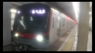 【東京メトロ日比谷線】 東武70000系71707F 各駅停車 東武動物公園行き & 東武70090系71791F 各駅停車 中目黒行き 小伝馬町発着