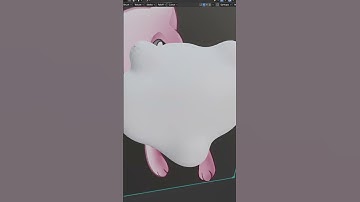 Sculpting MEW POKEMON in Blender 3D!! 😊  #shorts