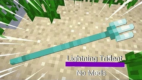 How to make a Lightning Trident no mods easy 2020 - Minecraft