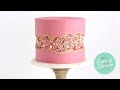 Sprinkle Fault Line Cake Tutorial