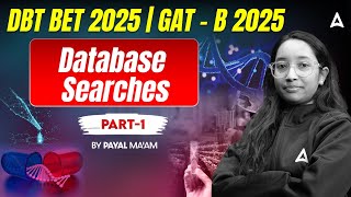 DBT BET 2025 | GAT-B 2025 | Database Searches #1 | DBT BET Preparation | GAT B Exam 2025