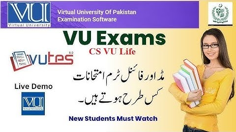 VU Exam Demo 2025 | VU Exams Software full tutorial | How to use vu exam software | #vu #exam