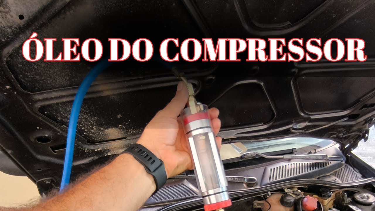 Como tá o óleo do compressor do ar condicionado automotivo