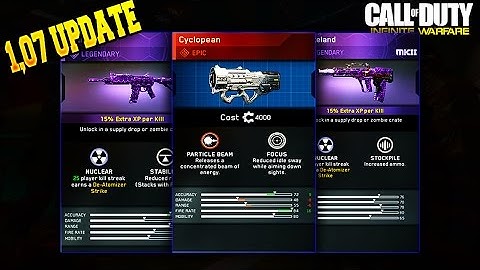 INFINITE WARFARE PATCH 1.07 - Mark 2 Weapons, NEW CONTENT & FEATURES ADDED IN COD IW UPDATE 1.07