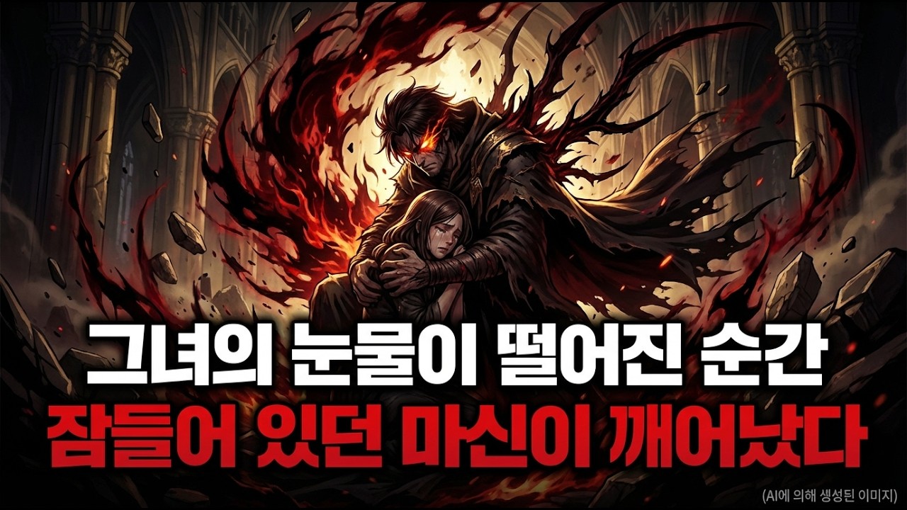 “울지 마, 내가 그들을 모두 죽이겠다.” 사랑하는 이의 눈물이 그의 몸속에 잠들어 있던 마신을 깨웠다.