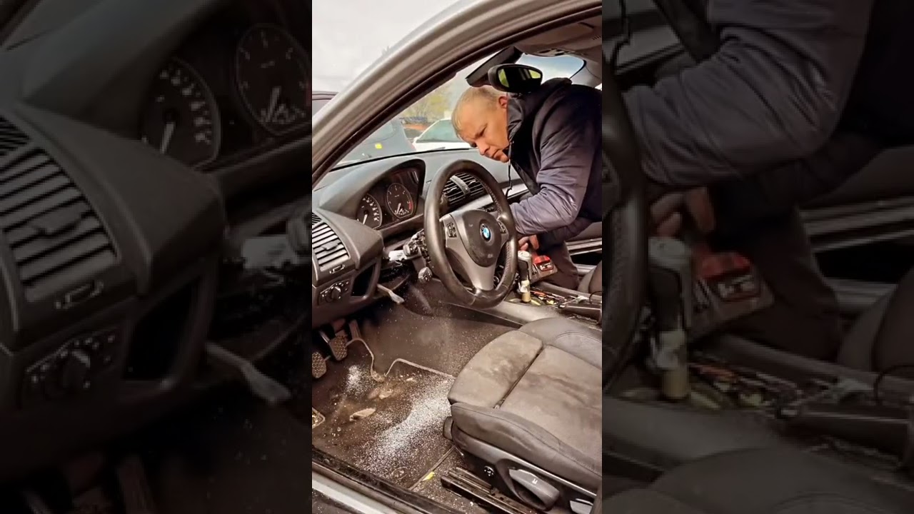 Taking Down BMW Car Stearing #shorts