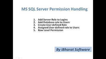 Create User Defined Server and DB Role & Assign Permission to Users in SQL SERVER in HINDI Day 17