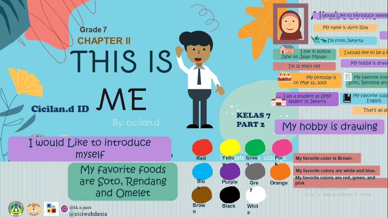 This Is Me Self Introduction Bahasa Inggris Kela 7 Bab 2 Part 2 Youtube This Is Me Self Introduction Bahasa Inggris Kela 7 Bab 2 Part 2 Youtube