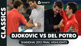 Novak Djokovic vs Juan Martin Del Potro AMAZING Shanghai 2013 Final Extended Highlights 🤩