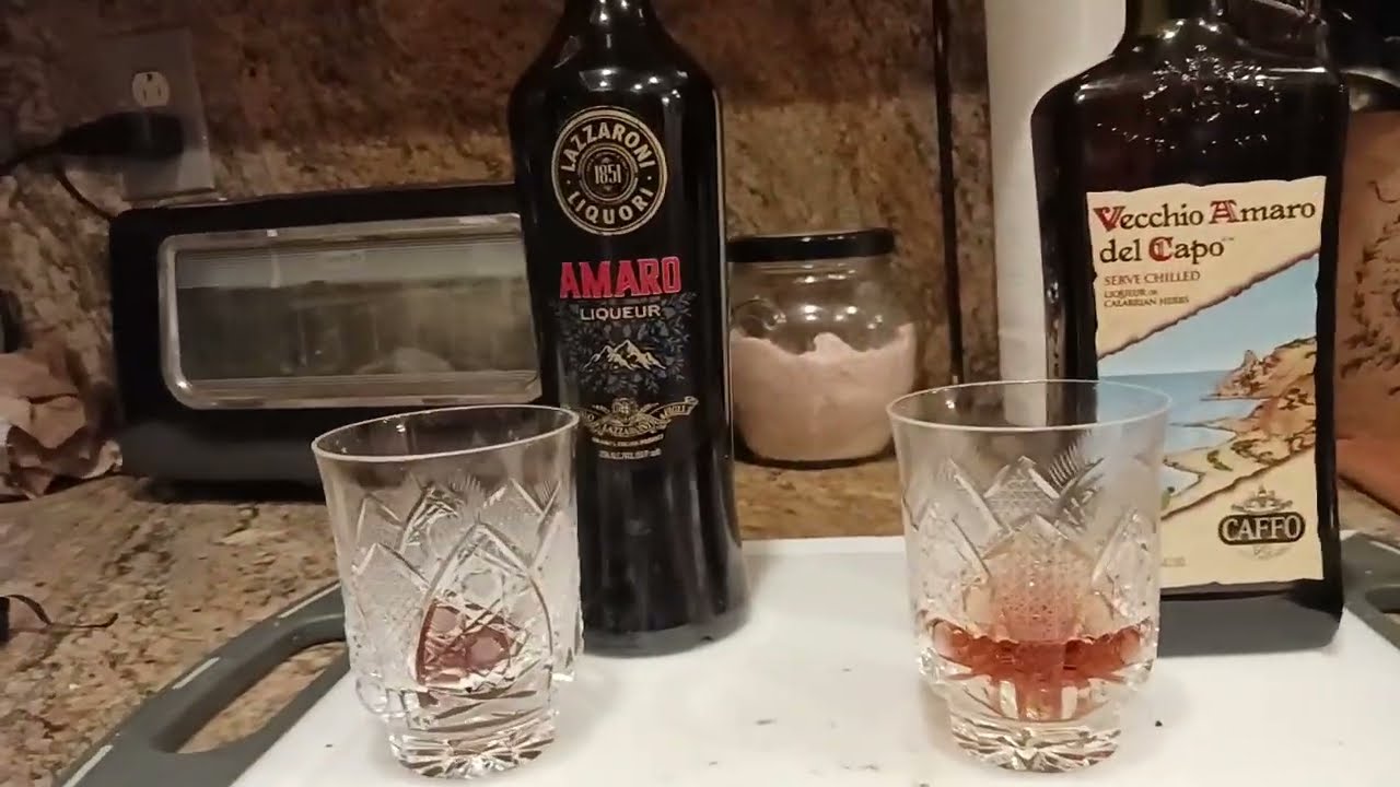1530 Amaro Best in Class 2 of my top 5 picks Lazzaroni Amaro Liqueur vs Vecchio Amaro Del Capo Taste