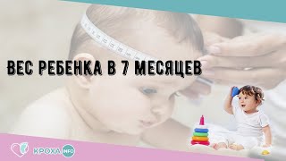 Вес ребенка в 7 месяцев