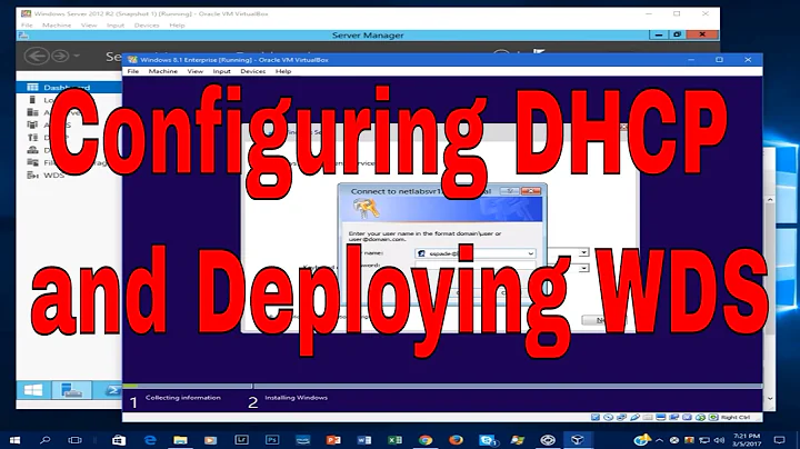 Configuration of DHCP and Deploying WDS