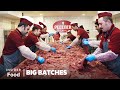 How 15 tonnes of dner kebab is made every day at this legendary kebab shop in turkey  big batches