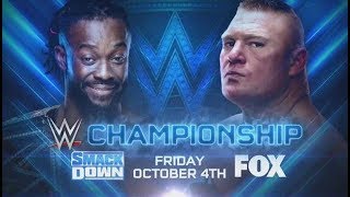 Brock Lesnar VS Kofi Kingston - Smackdown on FOX - WWE Championship FULL MATCH simulation