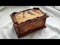 Decoupage For Beginners - Antique Jewelry Box - Decoupage Box With Air Dry Clay