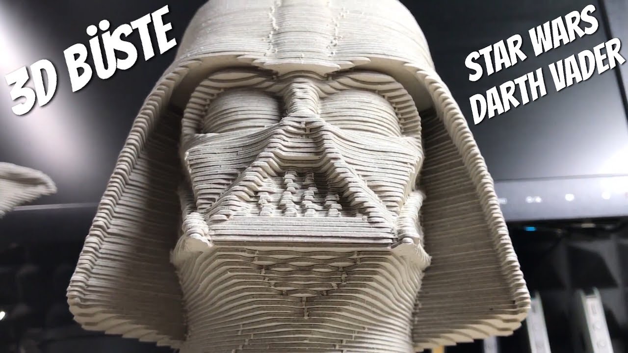 3D Darth Vader selber bauen - STAR WARS Educa 3D Sculpture Puzzle Büste -  YouTube