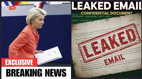 DE E-MAILS VAN VON DER LEYEN lekken: CORRUPTIE IN DE EU Blootgesteld – ontslag dreigt!