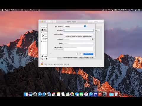 How to Setup a New User Account On Mac