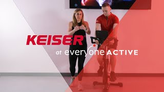 Keiser at Everyone Active - How set up the Bike