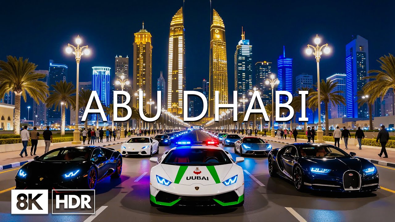 Abu Dhabi 2026 8K 🇦🇪 Majestic Grand Mosque, Futuristic Etihad Towers & Opulent Arabian Luxury
