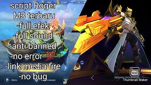 SCRIPT ROGER M3 TERBARU ANTI BANNED