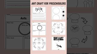 Ant Craft for Preschoolers